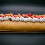 Roulé de pâtissier fraisier