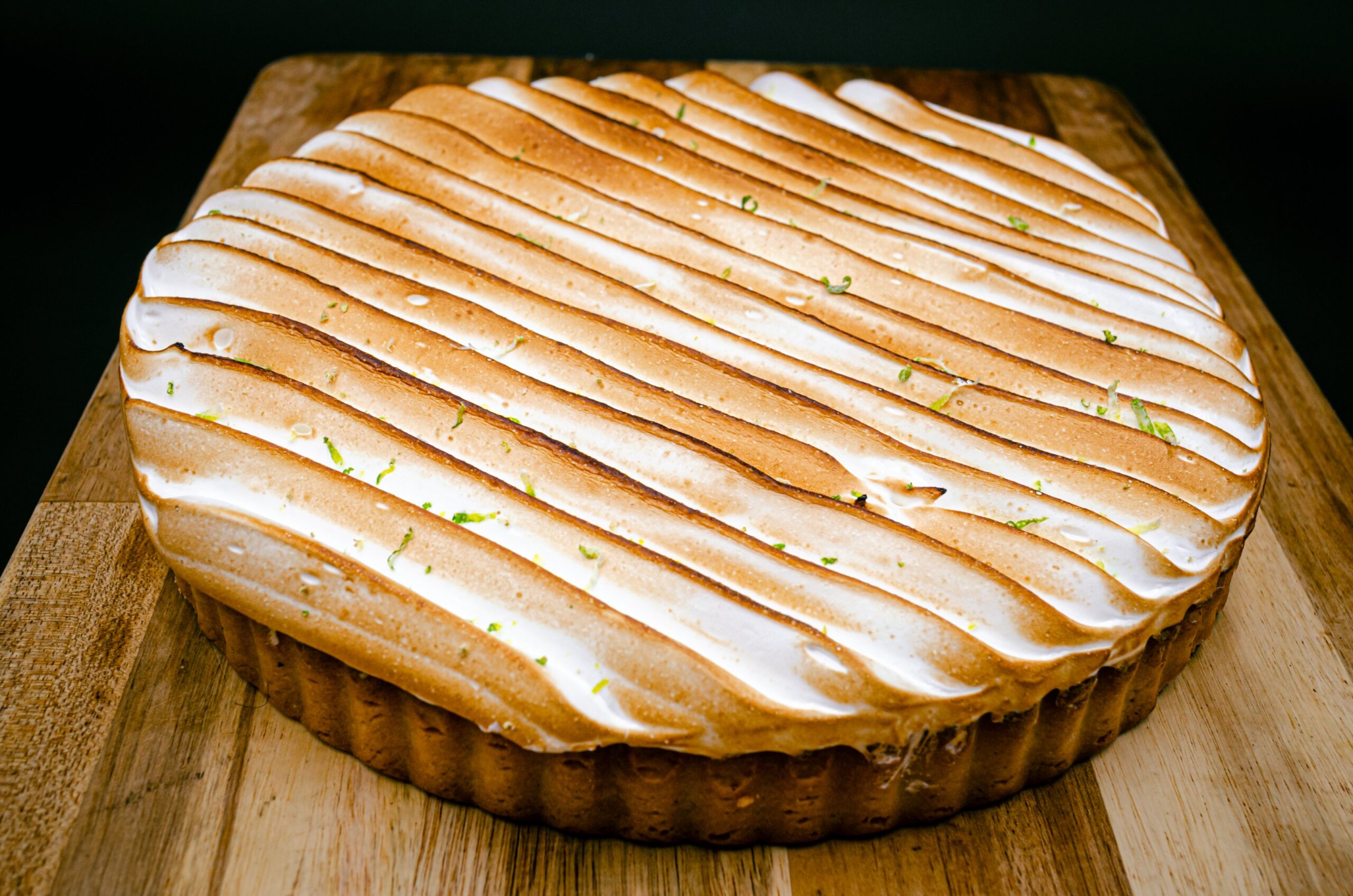 Tarte ronde citron meringuée