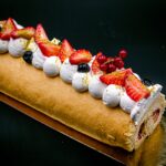 Roulé de pâtissier fraisier