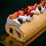 Roulé de pâtissier fraisier